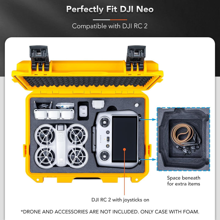 Lykus Titan N110 Wasserdicht Tasche/Koffer/Case für DJI Neo Combo, RC-N3/DJI RC 2, Unterstützung 7 A