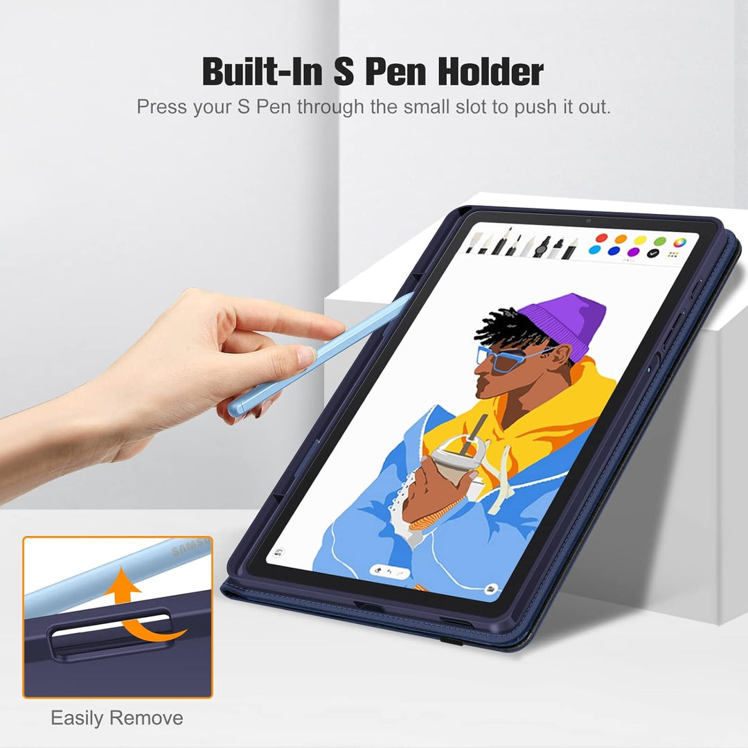 Fintie Hülle für Samsung Galaxy Tab S6 Lite 10.4 2024/2022/2020, Soft TPU Rückseite Gehäuse Schutzhü