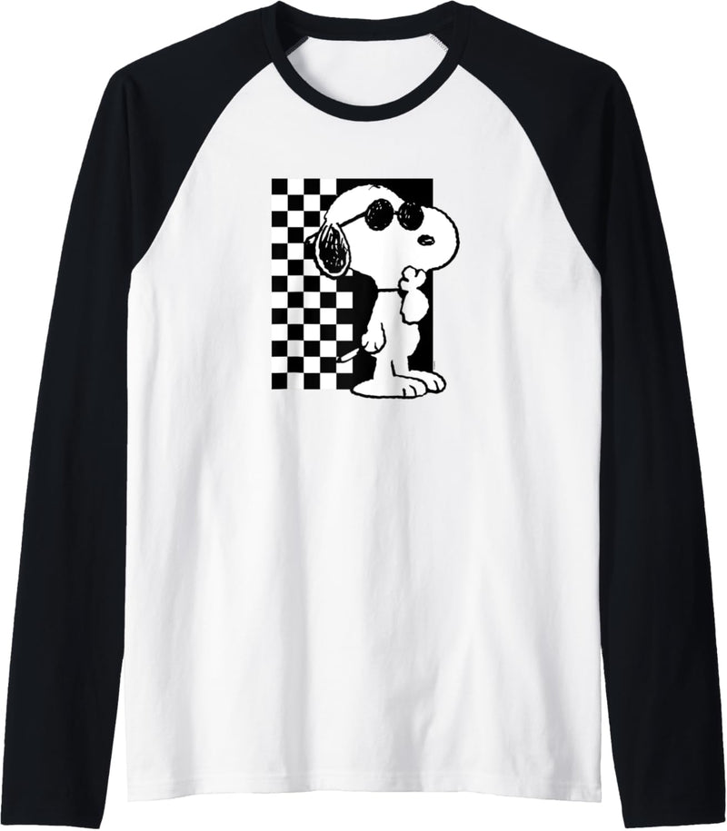 Peanuts - Snoopy Coolness Checkered Raglan