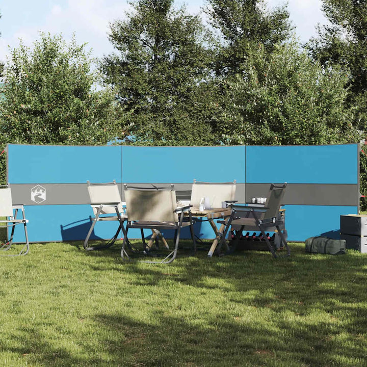 Gecheer Camping Windschutz Strand Windschutz Windschutz für Camping Blau 490x123 cm Wasserdicht 490
