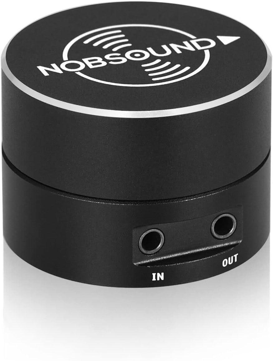 Nobsound Mini 3.5 mm Volume Control Button Speaker Audio Adjuster Box for PC/Amplifier 3.5mm AUX Pre