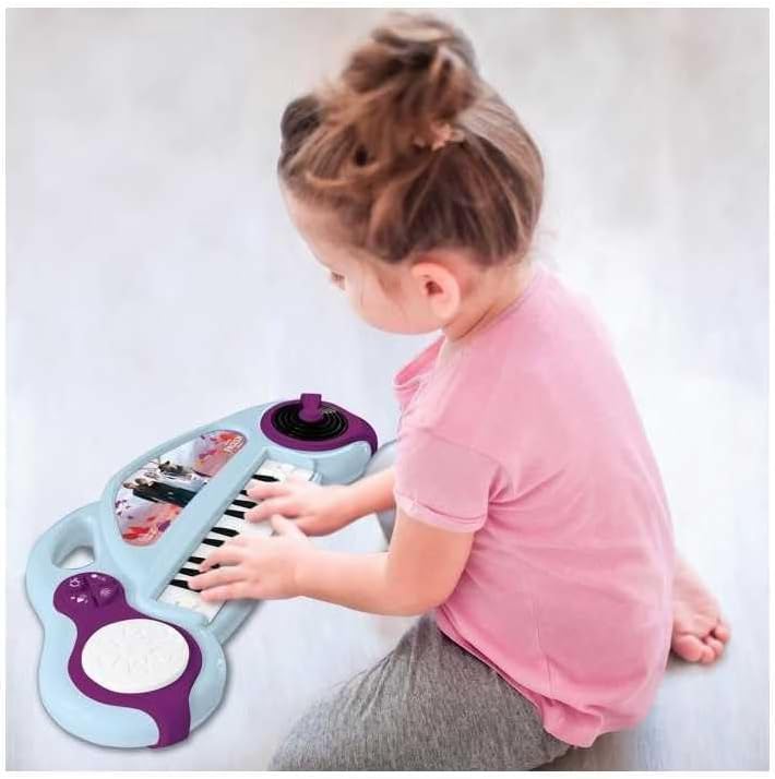 Lexibook, Die Eiskönigin, Elektronisches Klavier für Kinder mit Lichteffekten, Mikrofon, Schlagzeug,