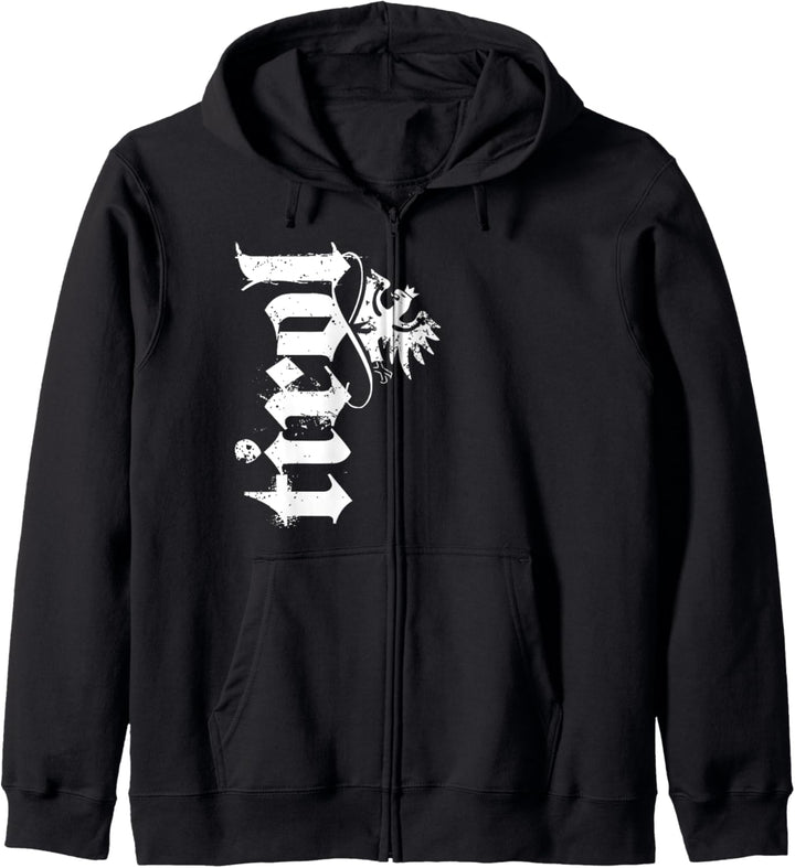 Tirol mit Tiroler Adler Retro Vintage Geschenk Herren Damen Kapuzenjacke