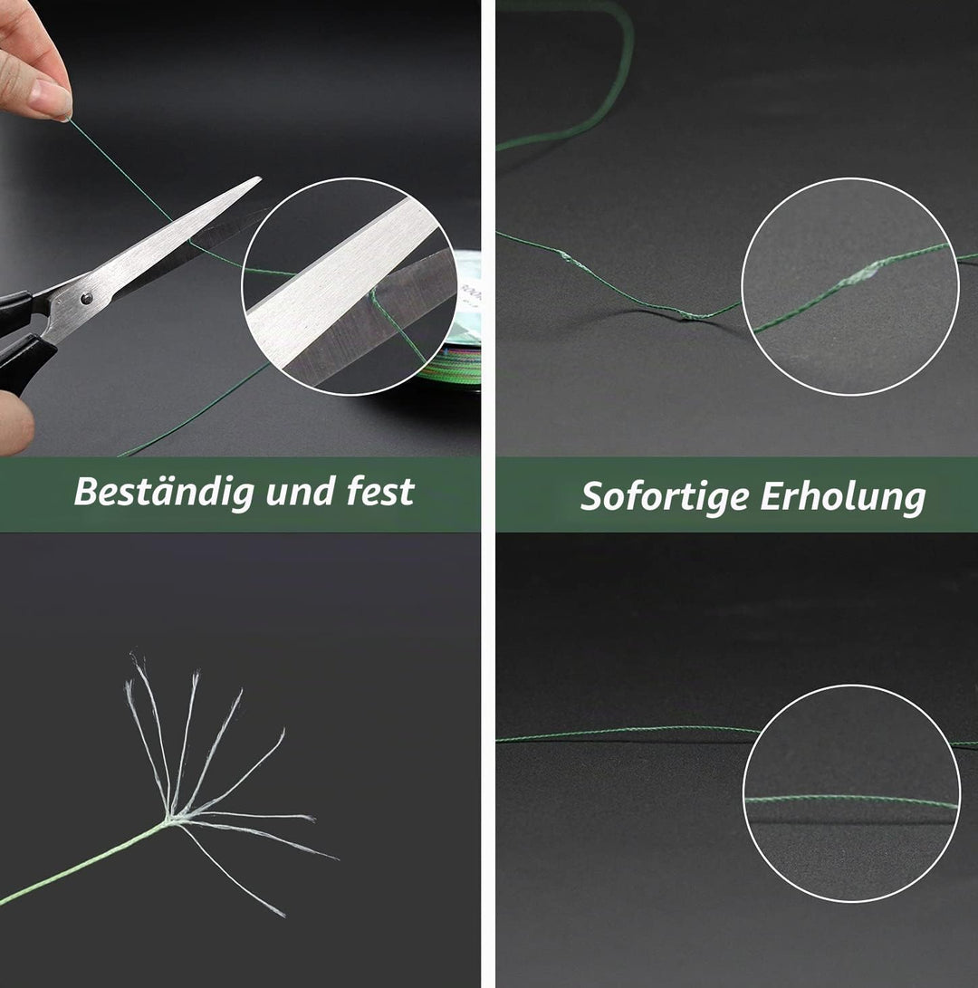 Geflochtene Angelschnur 8Fach 300M/500M/1000M Stark PE Schnur Farbecht 0.1-0.3mm 14-45LB 0.28MM 40LB