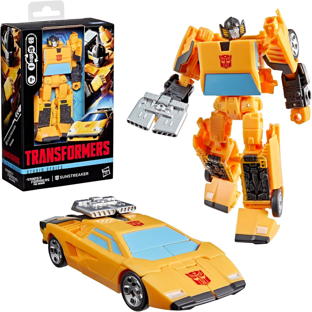 Transformers Studio Series Kampf um Cybertron Sunstreaker, verwandelbare Deluxe-Klasse Action-Figur