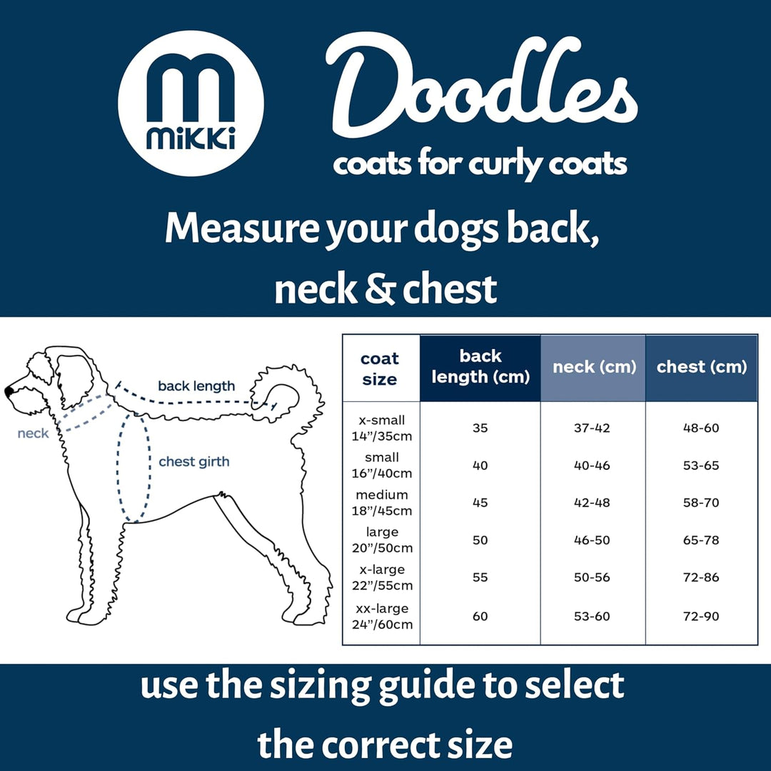 Mikki Doodles Hunde-Regenmantel, wasserdicht, Winddicht, seidiges Futter, weniger Reibung bedeutet w