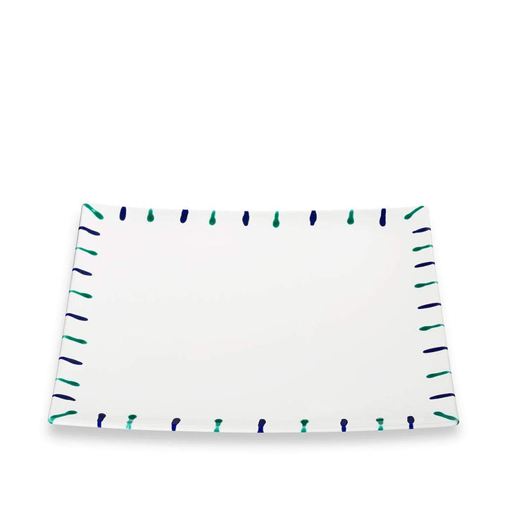 GMUNDNER KERAMIK Platzteller eckig Grösse: l= 31 cm x b= 31 cm x h= 2.8 cm Traunsee Geschirr, handge