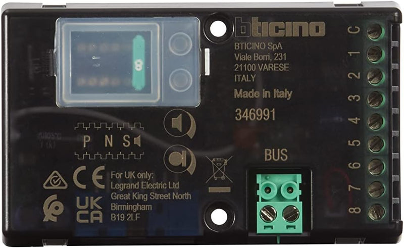 BTICINO, Türsprechanlagen-Einbaulautsprecher für Audio-Sprechanlagen mit der 2-Draht Technik, 346991