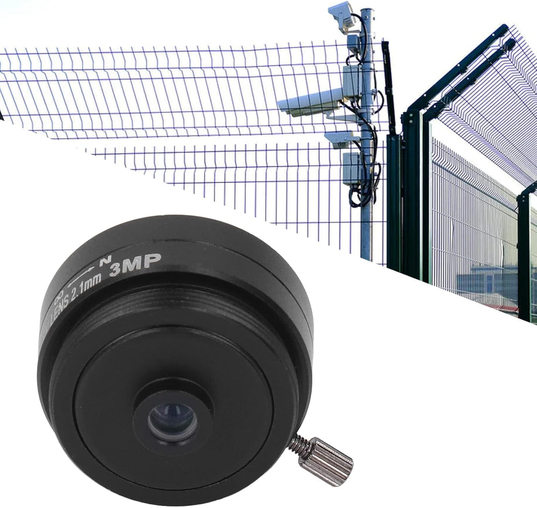 2,1-mm-CS-Mount-Objektiv – 3-MP-Weitwinkel-Überwachungskameraobjektiv für die Heimüberwachung – Einf