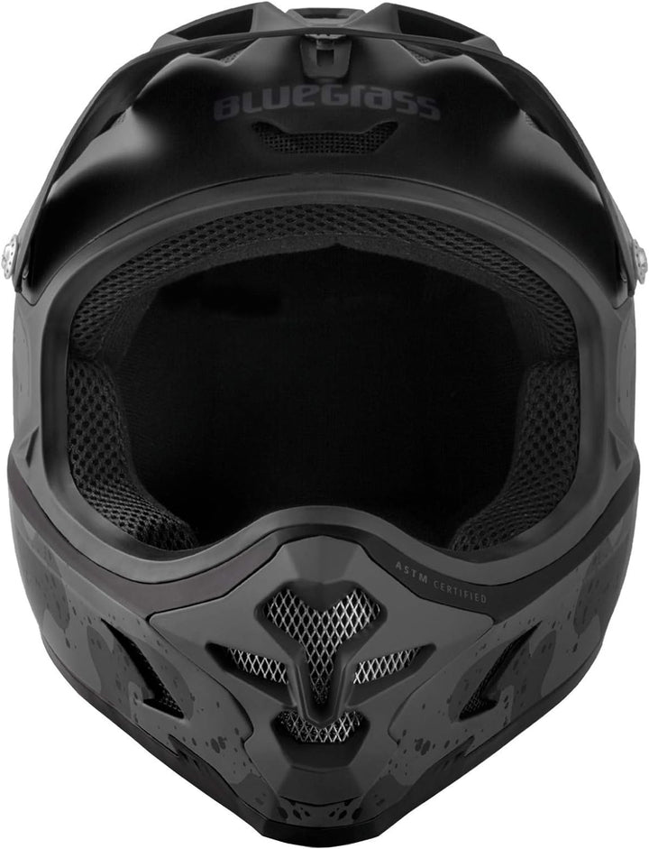 Met Helm Bluegrass Intox (60-62) Fahrradhelm für Erwachsene, Unisex, Schwarz (schwarz)