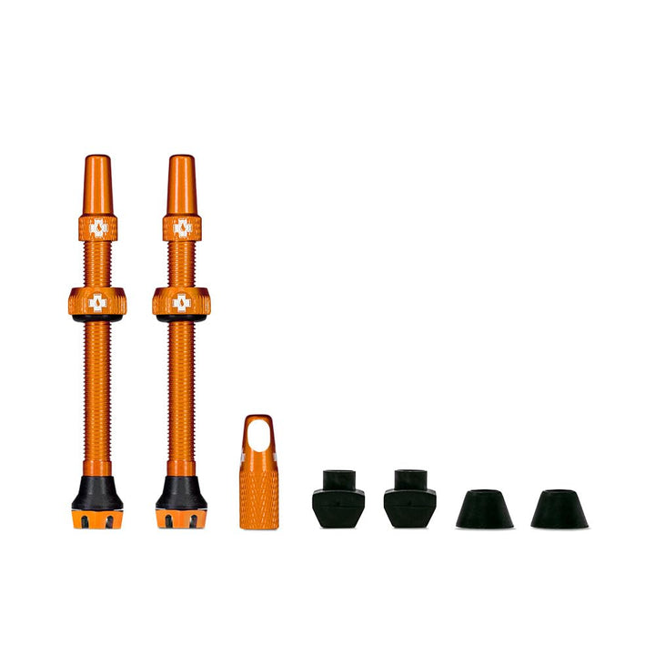 Muc-Off Unisex-Erwachsene V2 Presta Tubeless Ventile, Orange, 60mm Orange 60mm, Orange 60mm