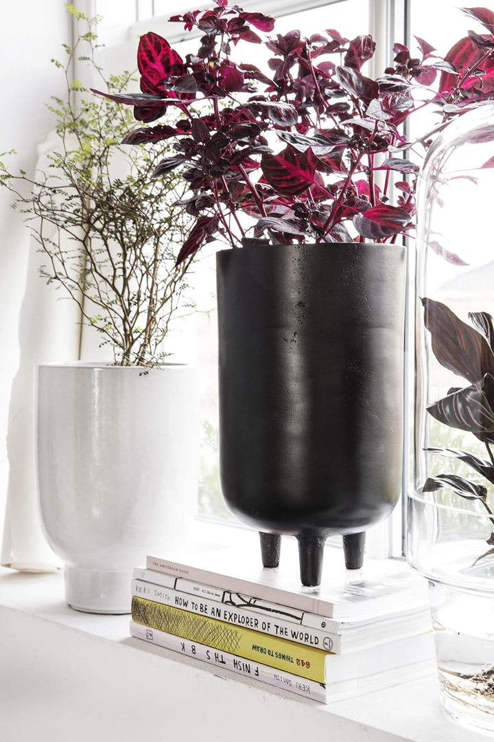 House Doctor - Jang Flowerpot - 26 cm (211150810) H: 26 cm, Dia: 15 cm Schwarz, H: 26 cm, Dia: 15 cm
