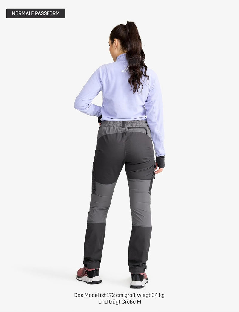 RevolutionRace Damen RVRC GP Pants, Hose zum Wandern und für viele Outdoor-Aktivitäten S Grau, S Gra