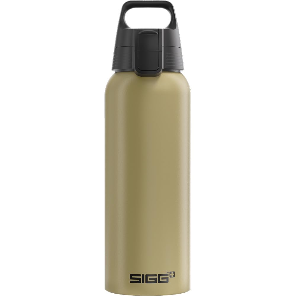 SIGG - Alu Trinkflasche - WMB ONE - Made in Switzerland - ClimatePartner - Kohlensäure geeignet - Au