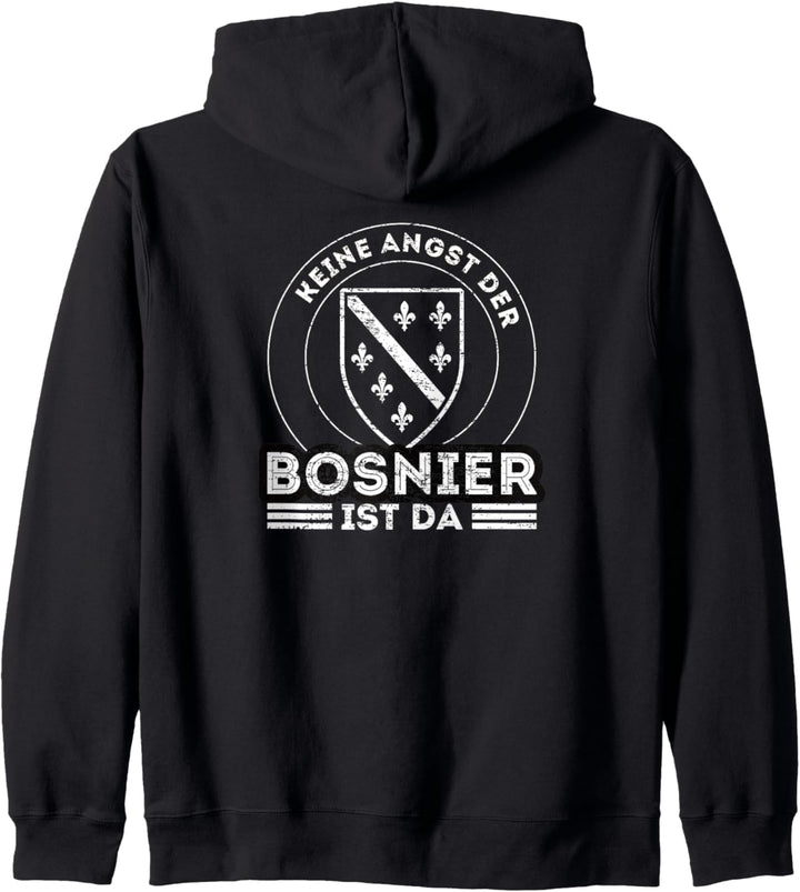 Bosnien Spruch und Bosnien Flagge - Stolzer Bosnier Bosnien Kapuzenjacke