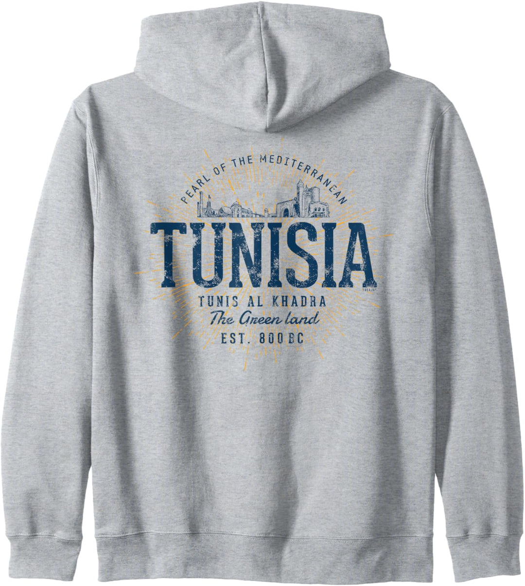 Tunisia Retro Stil Vintage Tunesien Kapuzenjacke