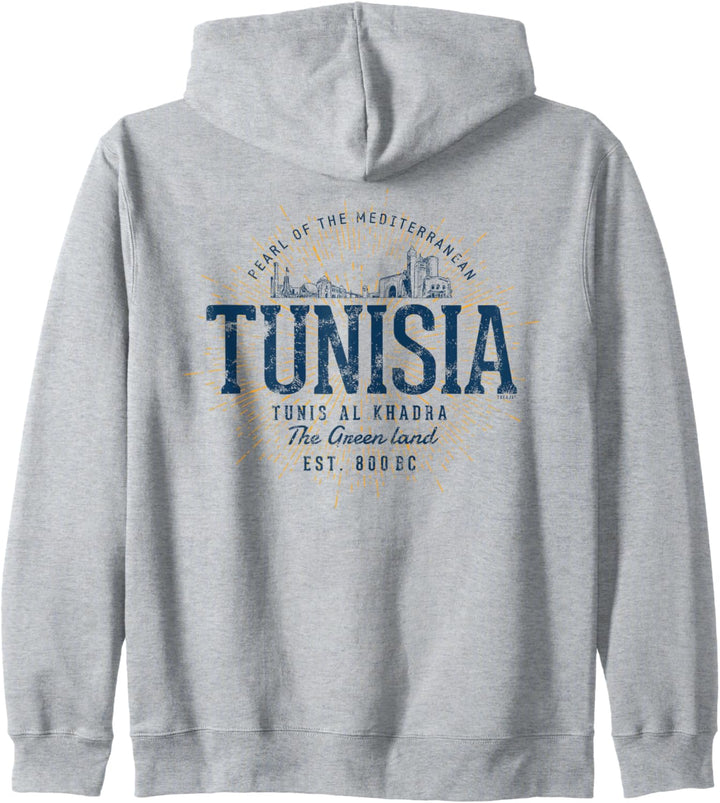 Tunisia Retro Stil Vintage Tunesien Kapuzenjacke