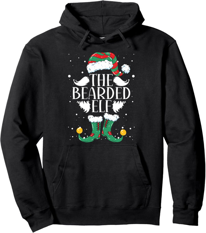 Pajama mit Bärten-Elfen-Motiv Pullover Hoodie