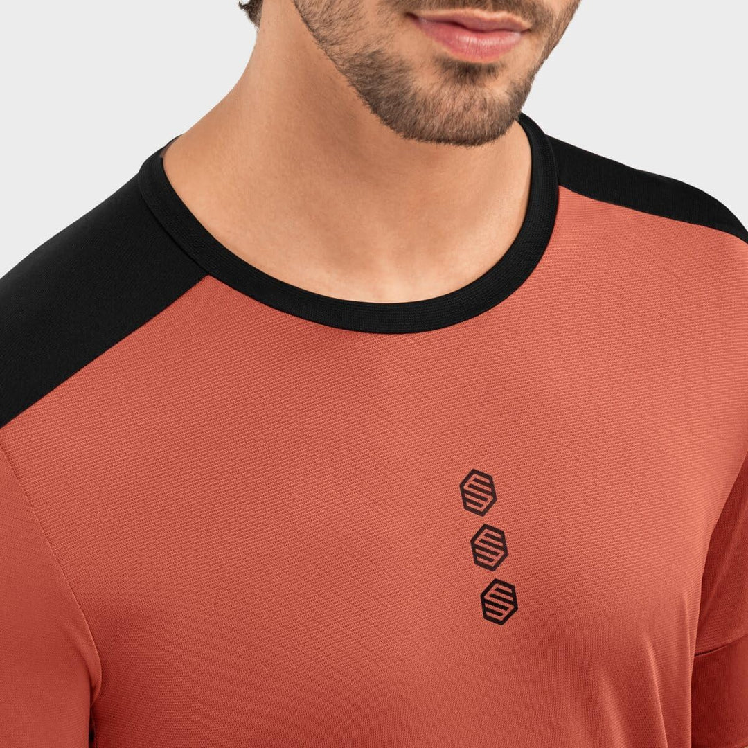 SIROKO - Gravel Technisches T-Shirt Tushar - M - Lehm/Schwarz