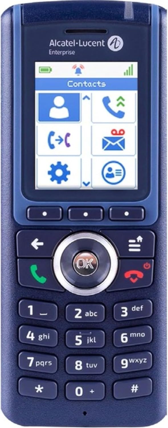 Alcatel-Lucent 8234 DECT-Mobilteil, Akku und Gürtelclip, schwarz