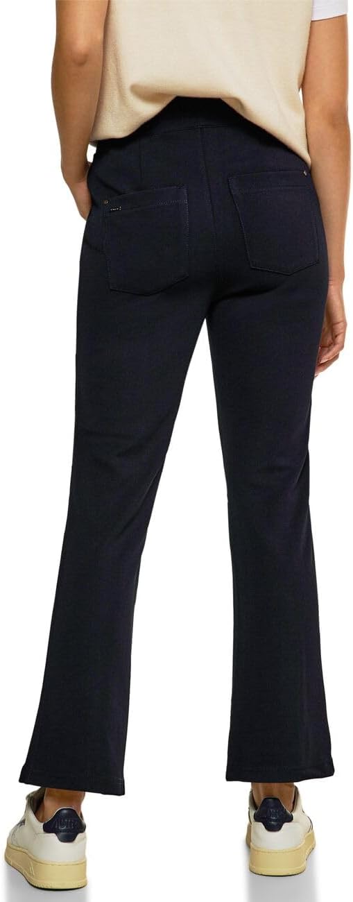 STREET ONE Damen Bootcut Hose 42W / 28L Deep Blue, 42W / 28L Deep Blue