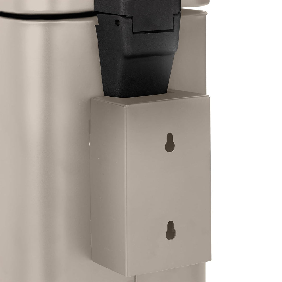 Relaxdays Kosmetikeimer Wandmontage, 3 l, Absenkautomatik, entnehmbarer Inneneimer, Bad Mülleimer, E