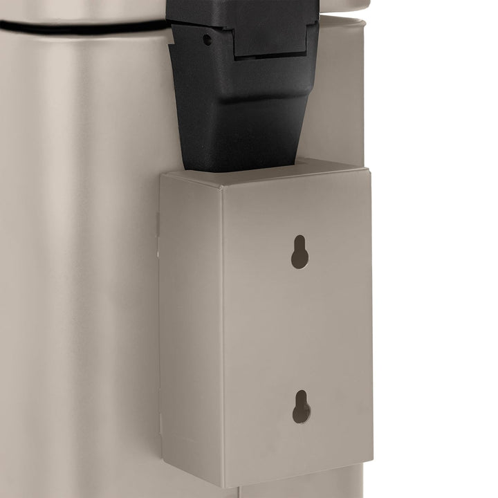 Relaxdays Kosmetikeimer Wandmontage, 3 l, Absenkautomatik, entnehmbarer Inneneimer, Bad Mülleimer, E