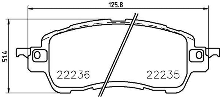 BREMBO P 49 055 Bremsbeläge