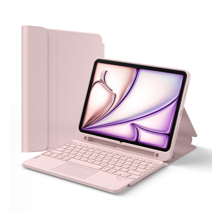 Inateck iPad 10 Generation Hülle mit Tastatur, für iPad 11 Gen. A16 2025 11 Zoll, Air 11 Zoll M3/M2