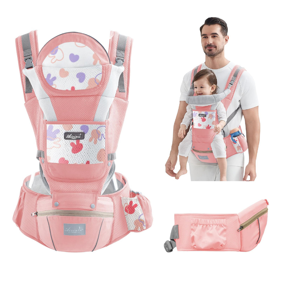 IULONEE Ergonomische Babytrage Baby-Tragetasche Neugeborene Babytrage Babybauchtrage Einfach Anzuzie