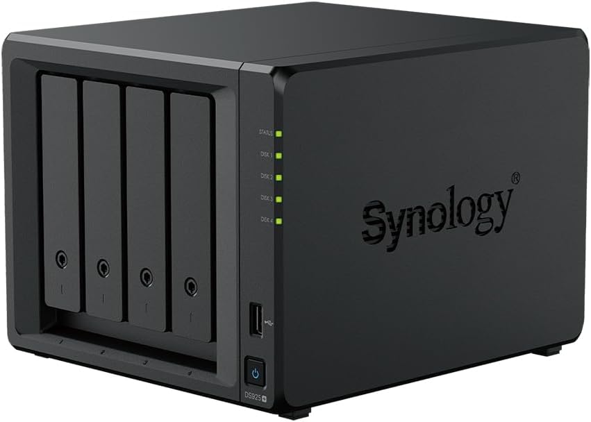 Synology DS925+ Bundle 16TB Western Digital (WD Red Plus 4X 4TB) 4Bay Desktop NAS, 2.5GbE-Ports, 4GB