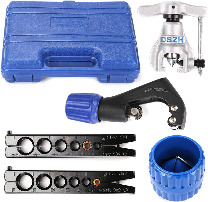 MorNon Bördelgerät 45 Grad Doppelt und Einfach Bremsleitung Rohr Set mit Biegezange Bördeln Werkzeug