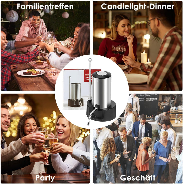 Elektrischer Wein dekanter, Dekanter Rotwein, Elektrischer Ausgiesser, Elektrischer Weindekanter, Wi