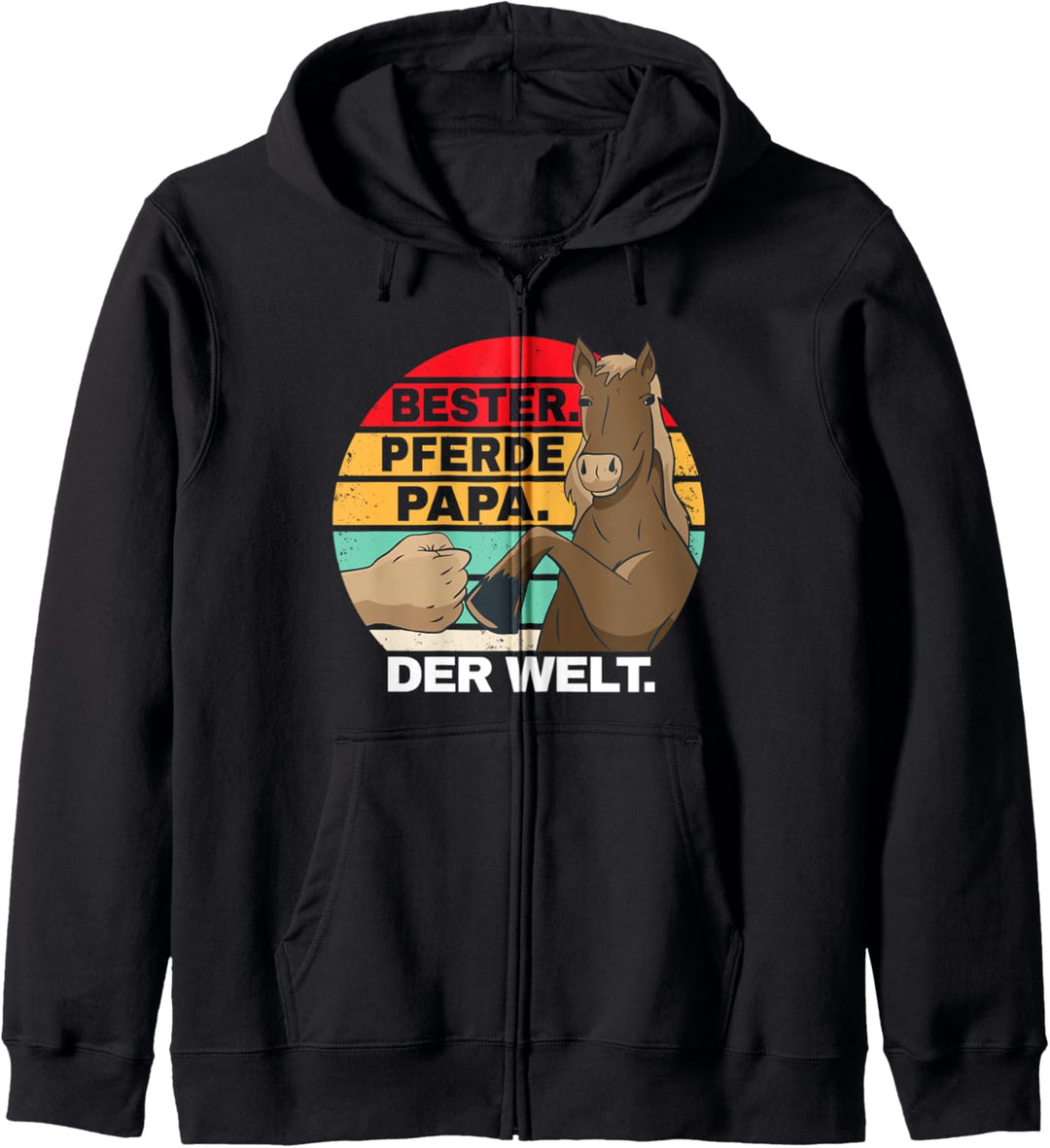 Bester Pferde Papa der Welt - Reiten Spruch Pferdepapa Kapuzenjacke