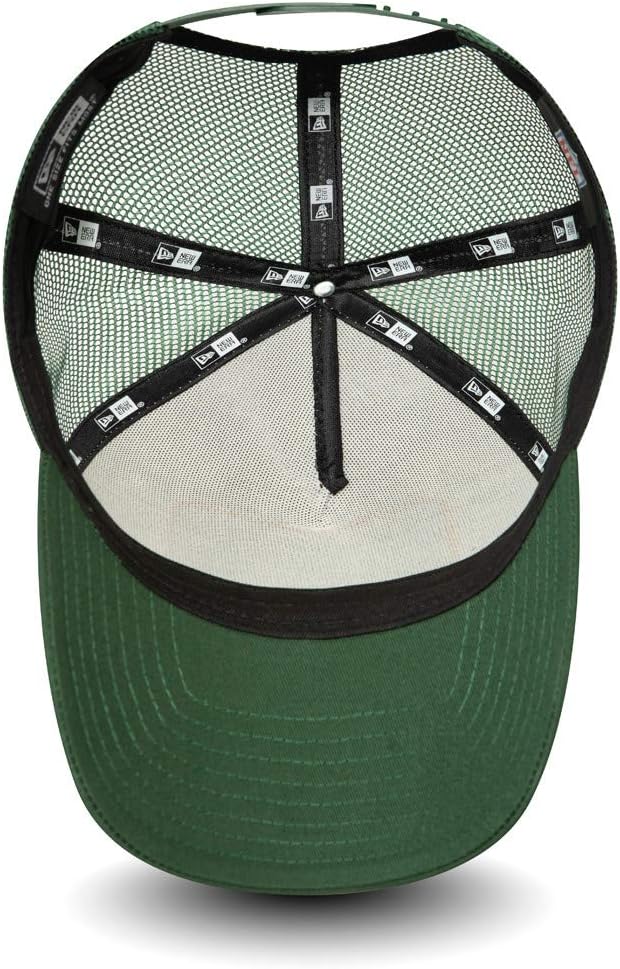 New Era Green Bay Packers A Frame Adjustable Trucker Cap Graphic Patch Einheitsgrösse White/Green, E