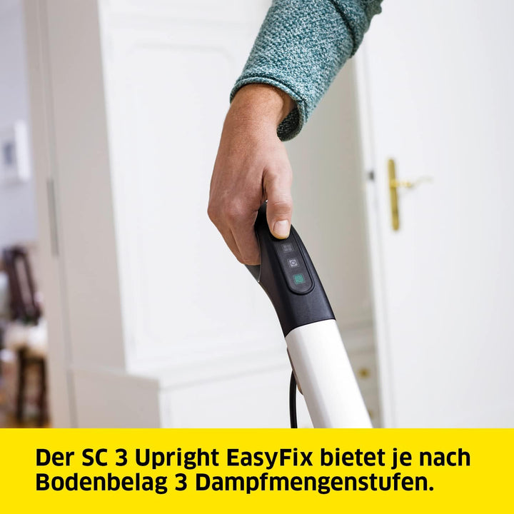 Kärcher Dampfreiniger SC 3 Upright EasyFix, Aufheizzeit: 0,5 min., Flächenleistung: ca. 60 m², Tank: