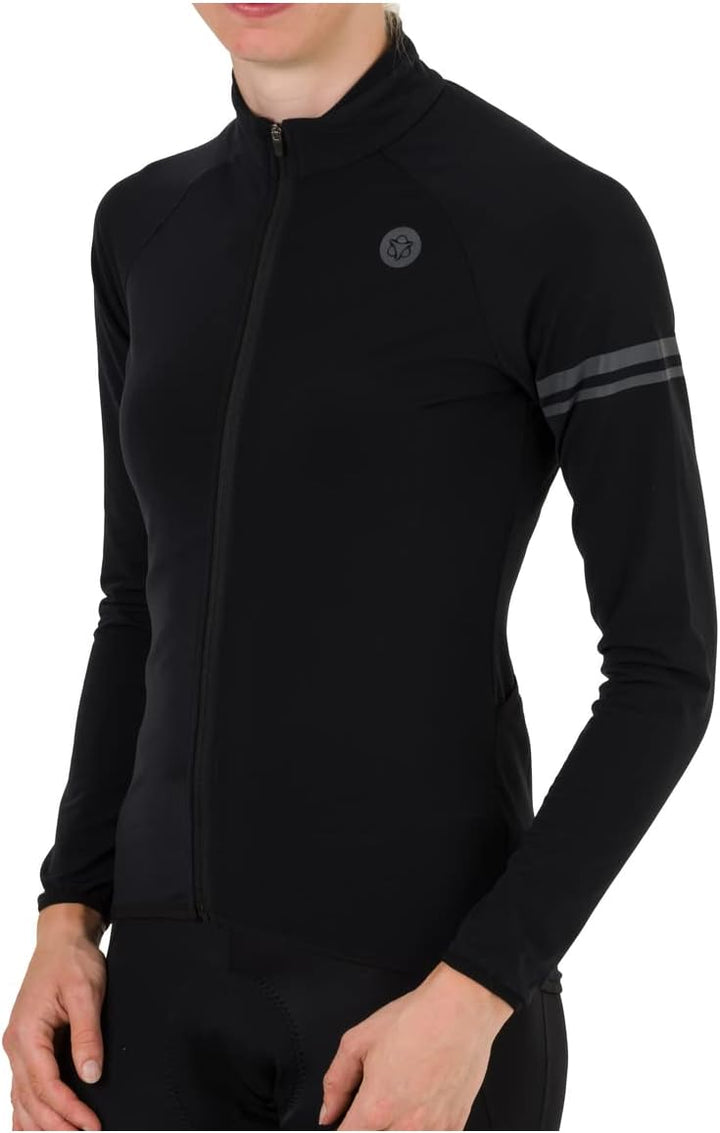 AGU Unisex Maglia Thermo Sport Donna Nero - Maniche Lunghe Maglia Thermo Sport Donna Nero - Maniche