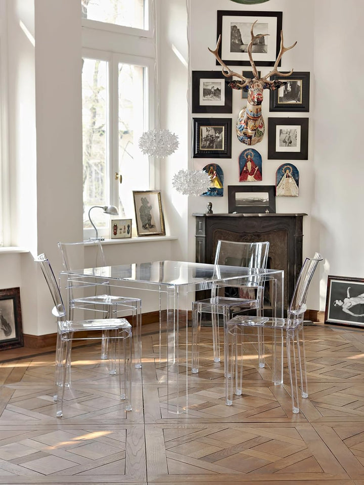 Kartell La Marie, 2er Set Stühle, Transparent Cristallo, Cristallo