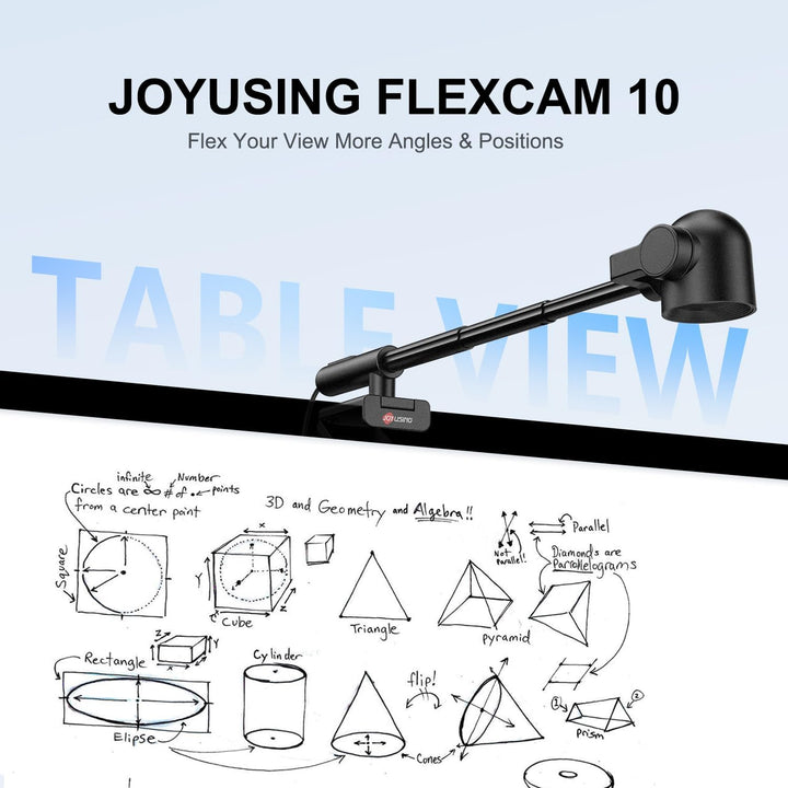 JOYUSING FlexCam10 4K Augenkontakt Webcam für PC, 4 Modi in 1 Webcam mit Mikrofon, PDAF Autofokus, 2