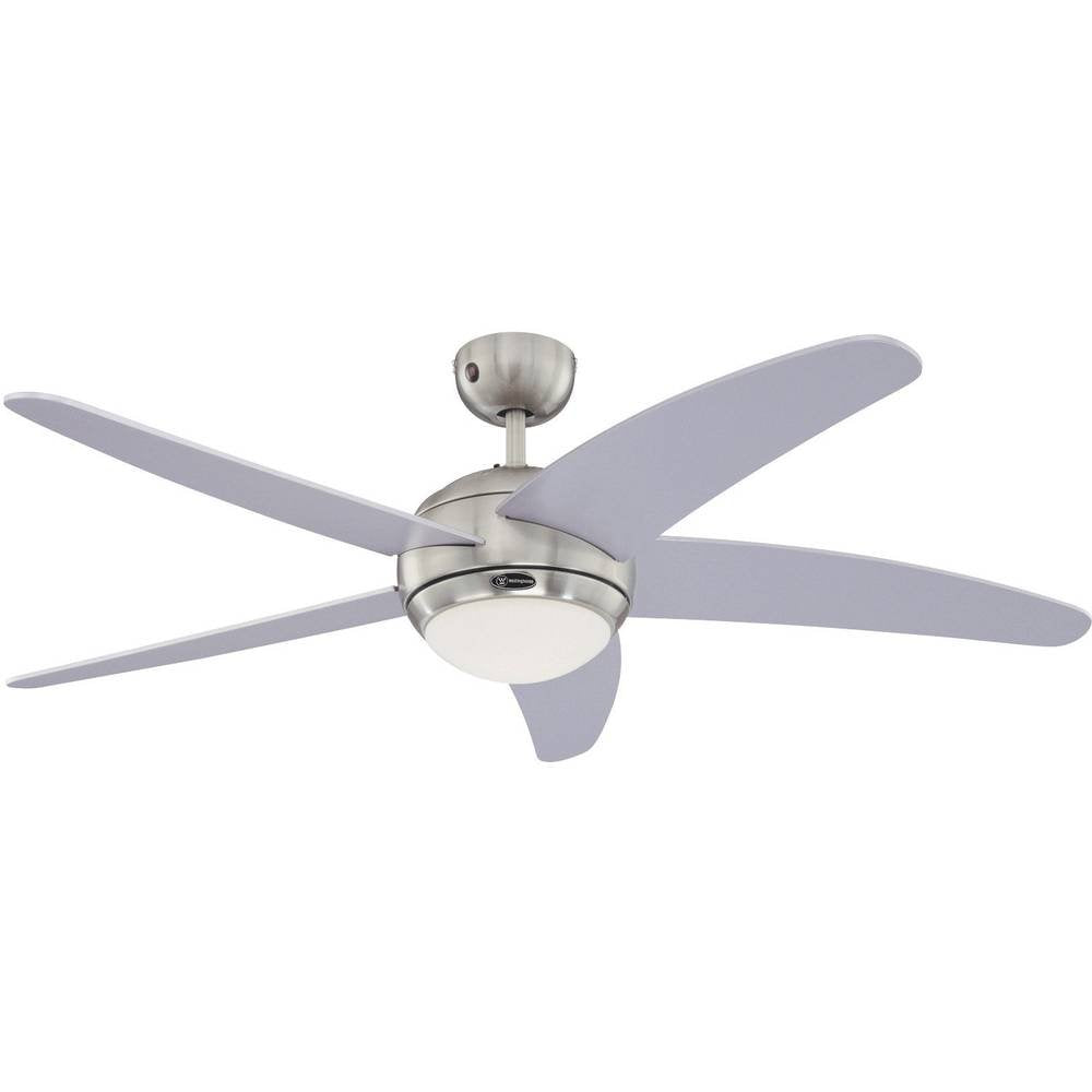 132 cm Deckenventilator Bendan 72220 mit Einzelleuchte und fünf Flügeln, Ausführung in seidenmattem