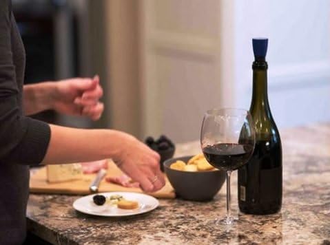 Repour Wine Saver, Weinkonservierer und -Stopper entfernt schädlichen Sauerstoff von Ihrem Wein, ein