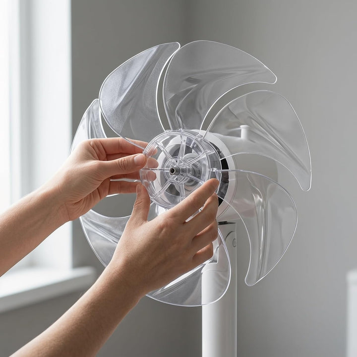 Cabilock Ersatz Ventilatorflügel aus Kunststoff, Lüfterblatt für Tischventilator und Standventilator