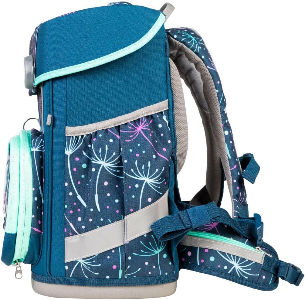 SCHOOL-MOOD Champion Pro Lina Kätzchen Schulranzenset 7-teilig 21,5L Stauraum, ergonomisches Easy Fi