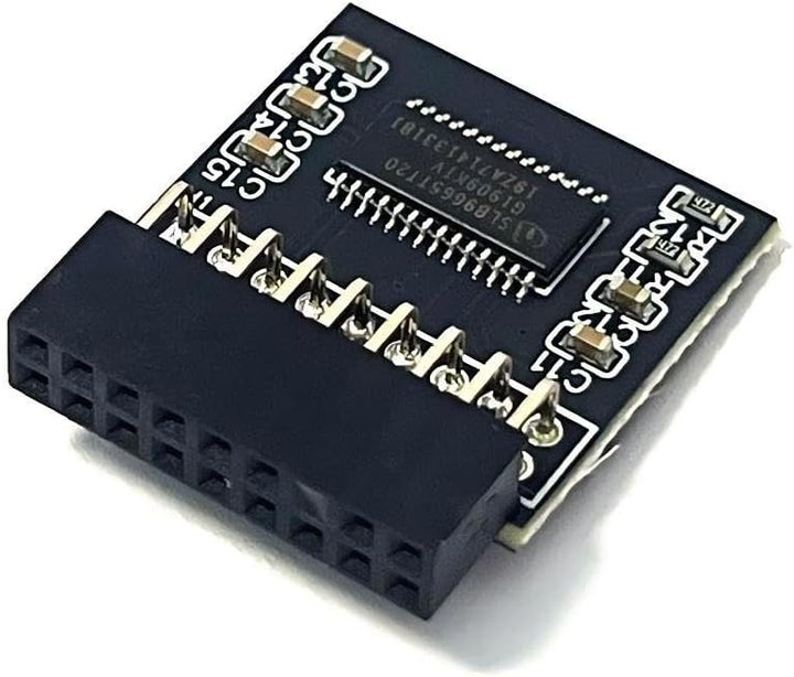 JINTAI TPM 2.0-Modul TPM LPC 18-Pin-Modul Ersatz für ASRock TPM2.0 (18-Pin-1) Motherboard (12-Pin-1)