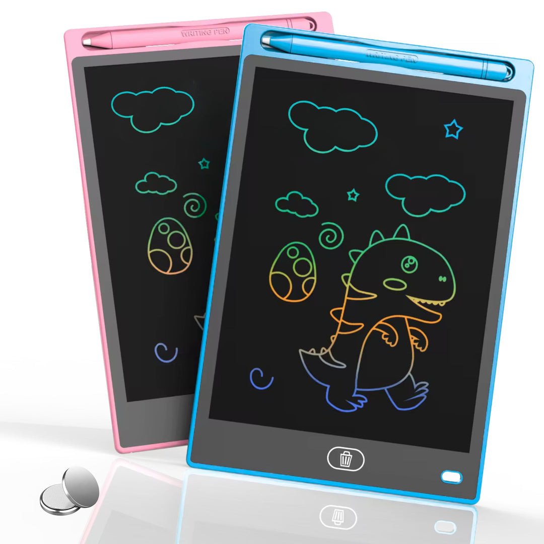 2 x Magnettafel für Kinder, 30,5 cm (12 Zoll) + Anleitung mit 100 Zeichnungen, Zaubertafel für Kinde
