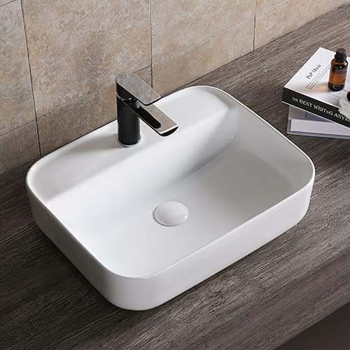 Art-of-Baan® Keramik-Aufsatzwaschbecken I edles Waschbecken mit Lotus-Effekt I Handwaschbecken in We