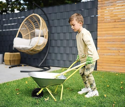 small foot Schubkarre mit Gartenwerkzeug inkl. Handschuhen, Spaten und Rechen, Outdoor-Spielzeug für