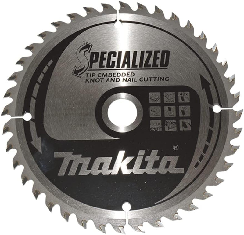 Makita Specialized Saegeblatt, 165 x 20 mm, 40Z, B-33168