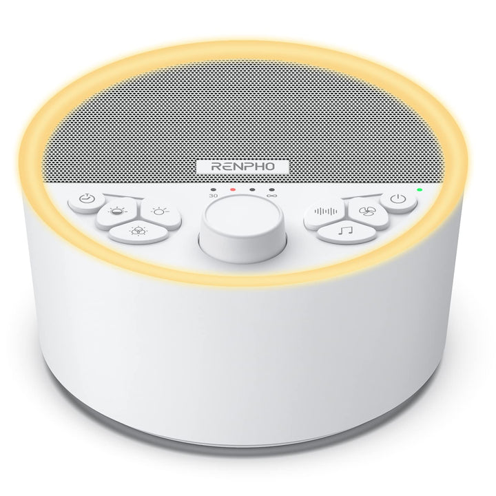 White Noise Machine, RENPHO Einschlafhilfe, weisses Rauschen für besseren Schlaf mit 29 beruhigenden