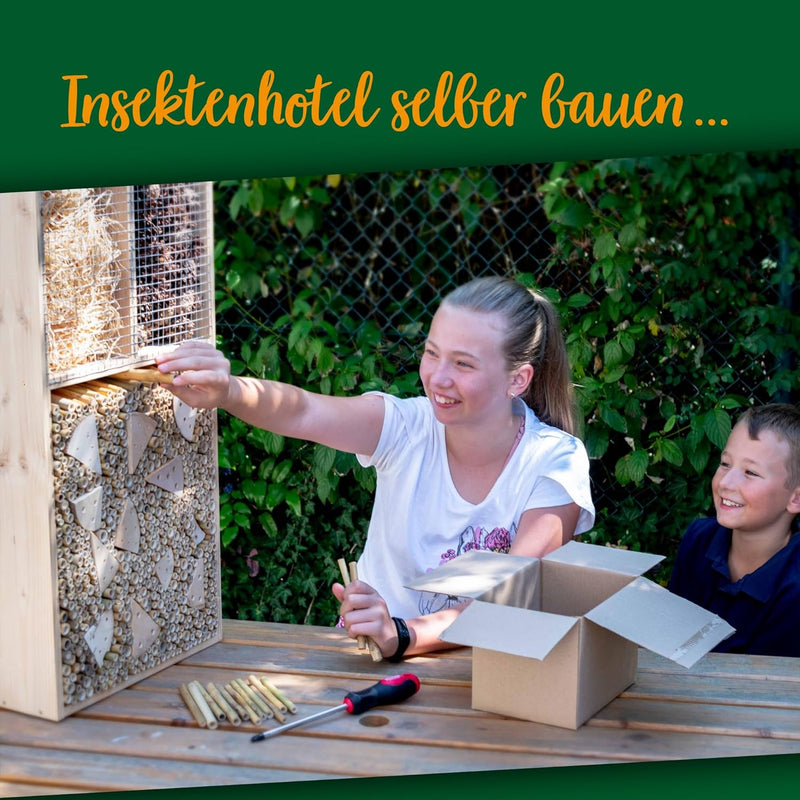 GARDIGO® Bambusröhrchen für Insektenhotel - 300 Stück | Premium Qualität | Niströhren für Wildbienen